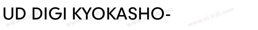 UD DIGI KYOKASHO字体转换